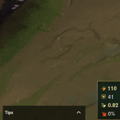 Game interface showing a tip popup